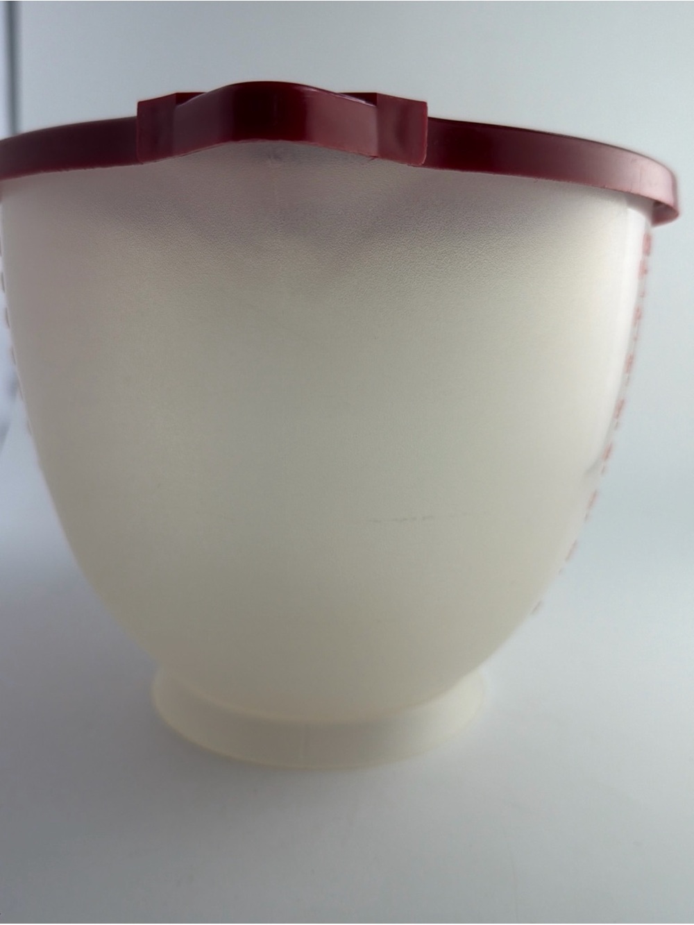 Tupperware Measuring Bowl Cup Mix N Store 8 Cup Vintage 1977 with Red Lid - Picture 2 of 15